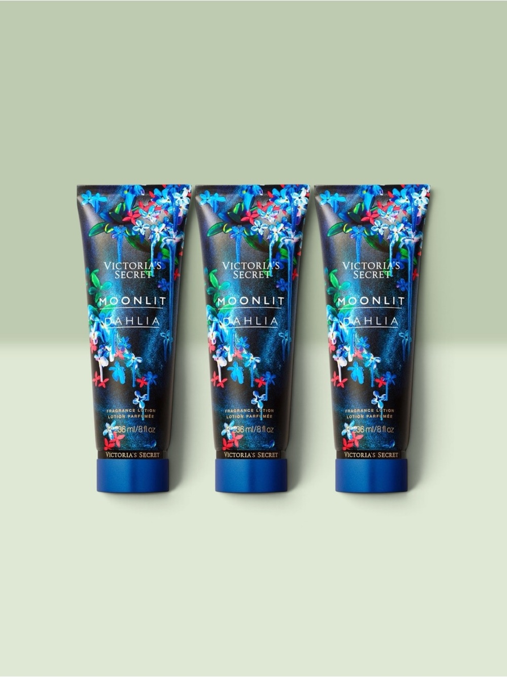 Victoria’s Secret MOONLIT DAHLIA Fragrance Lotion ~ 8 fl.oz. ( Lot of 3 )